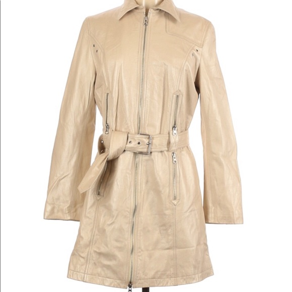 Nicole Benisti Leather trench coat - Picture 1 of 3